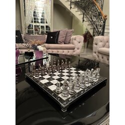 Eskitmeli Antik Klasik Satranç Takımı – 33x33 cm 