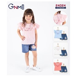 Kot Şortlu Kız Çocuk Takımları