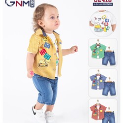 3 lü Nakışlı Kot Kaprili Bebek Takımları