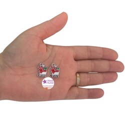 Yılbaşı Kızak Figürü Gümüş Rengi