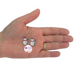 Yılbaşı Kardan Adam Figürü Gümüş Rengi