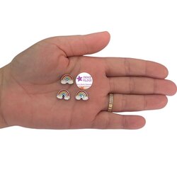 Bijuteri Lak Kaplama Gökkuşağı ara aparat 2