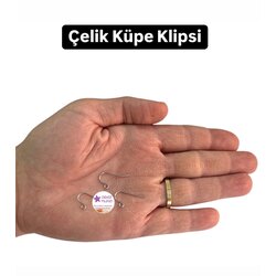 Çelik Küpe Klipsi no:5