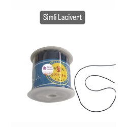 Paraşüt İpi 0,8 mm Simli Lacivert