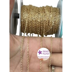 Bijuteri Lak Kaplama Sf 235 Zincir Gold Rengi