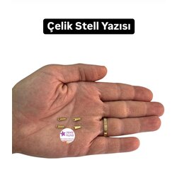 Çelik Steel Yazısı Gold