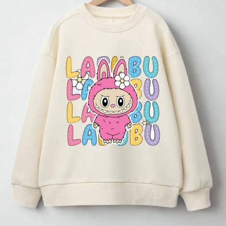 Kız Çocuk Labubu Baskılı Sweatshirt