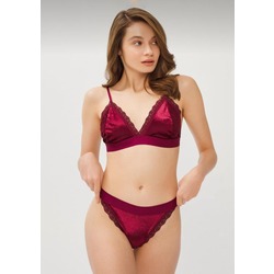 Bordo Kadife BraSet