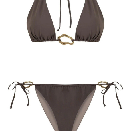 Aksesuarlı vizon bikini takımı