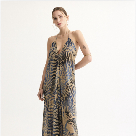 Signes liora maxi elbise ld1113