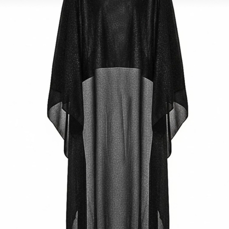 Siyah simli kaftan