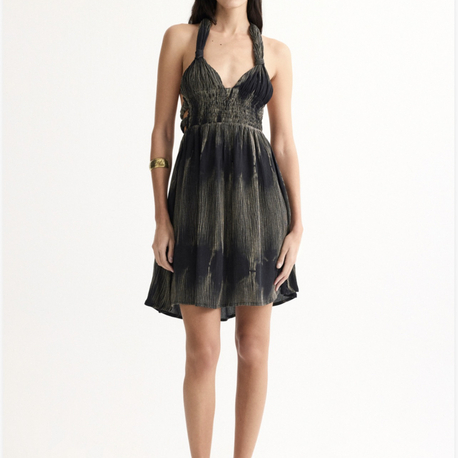 Stonelle dark mini elbise