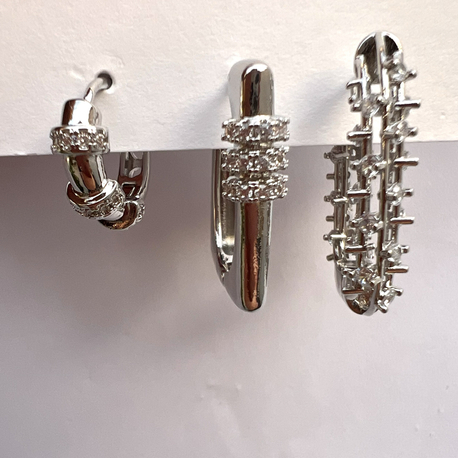 Üçlü set tiffany küpe