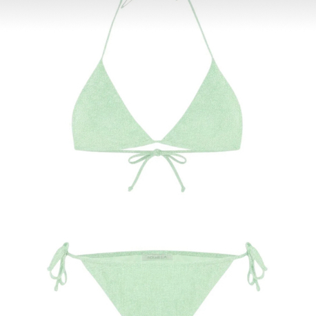 Lurex mint mavi bikini takımı