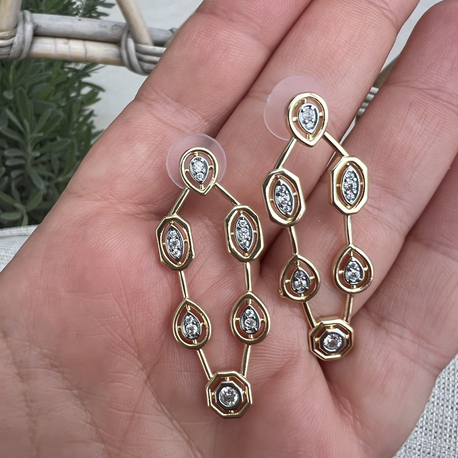 Double charm earring