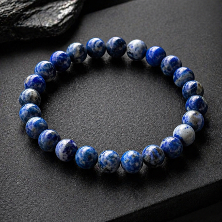 Lapis Lazuli tek bileklik 8 mm (Kariyer Taşı)
