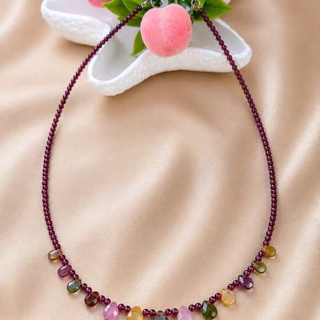 Garnet - Turmalin Kolye ( Güçlü Adımlar)