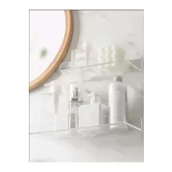 Görünmez Banyo Rafı 2'li Set - 30cm + 20cm