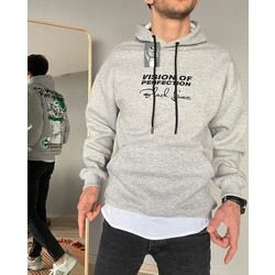 BASKILI KAPÜŞONLU SWEATSHİRT 