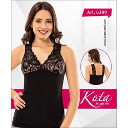 KOTA - Kalın Askılı Dantelli Atlet