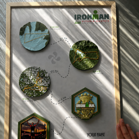 IRONMAN | Personalized 3D Memory Frame-IRONMAN | Kişiye Özel 3D Hatıra Tablosu-A2(42 x 59,4cm)