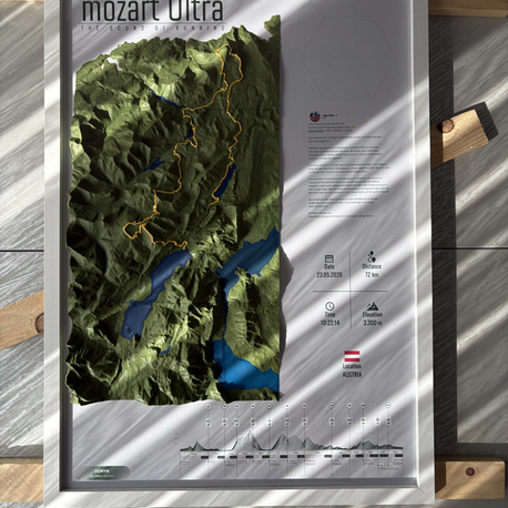 Mozart100|Personalized 3D Memory Frame - Mozart100|Kişiye Özel 3D Hatıra TablosuA2 (42 x 59,4 cm