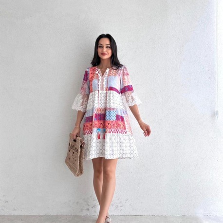 Boho Breeze Mini Elbise