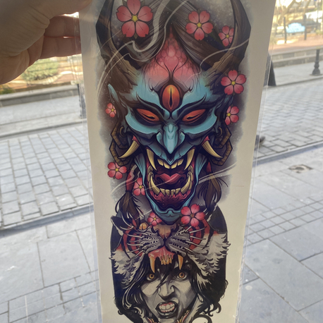 Tam kol kaplama / şeytan 48 × 17 cm