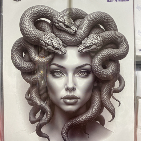 Orta boy/ medusa/21*15cm-2 hafta kalıcı