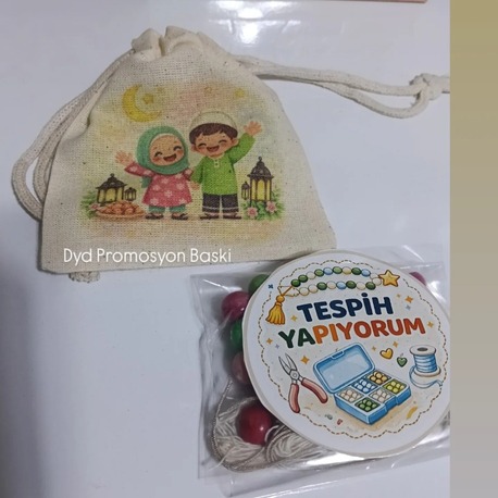 Baskili kese+tespih kiti