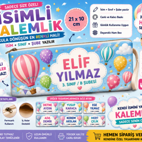İsimli Kişiye Özel Kalemlik – 21x10 cm