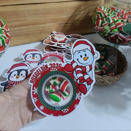 Yeni yıl boş şeker kutusu
