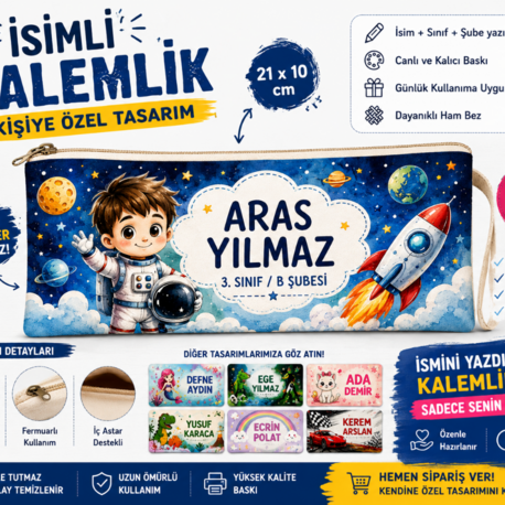 Kişiye özel kalemlik 21*10 cm