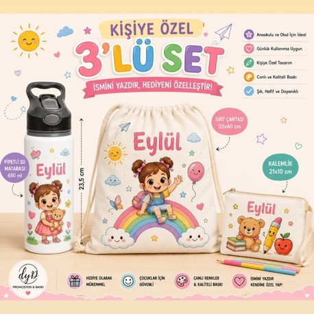 Okula dönüş 3'lü Set