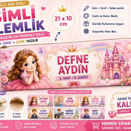 Kişiye özel kalemlik 21*10cm