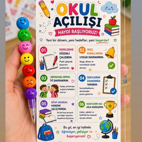 Gülen yüz kalem kartlı hediyelik