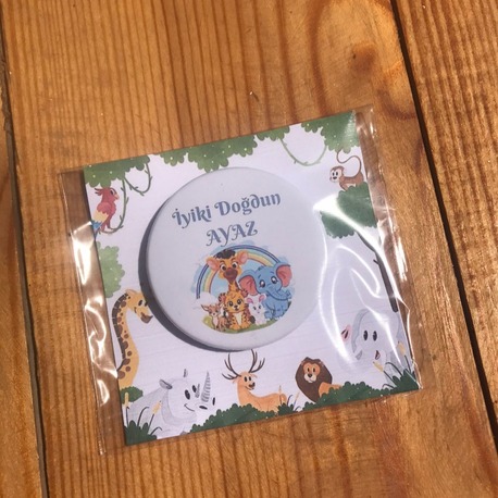Buton Doğum Günü magnet açıcak