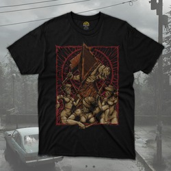 Silent Hill Pyramid Head And Nurses Oversize Unisex T-Shirt