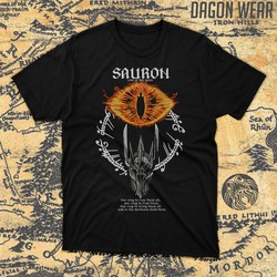 Yüzüklerin Efendisi ( Lord of the Rings ) Sauron (Alt-1) Oversize Unisex T-Shirt