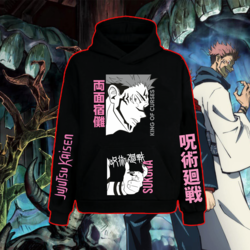 Jujutsu Kaisen Ryomen Sukuna Oversize Unisex Hoodie Kapüşonlu Sweatshirt