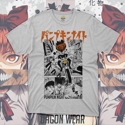 Pumpkin Night Motorcycle Oversize Unisex T-Shirt 
