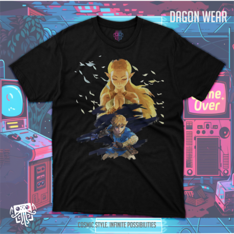 The Legend of Zelda Link and Princess Oversize Unisex T-Shirt