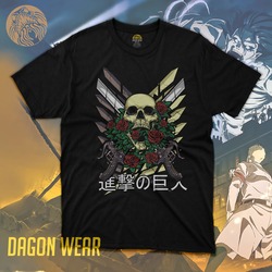 Attack on Titan DW3 Oversize Siyah Tişört