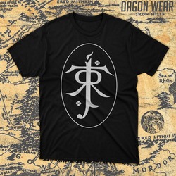 Yüzüklerin Efendisi ( Lord of the Rings ) Tolkien Logo Oversize Unisex T-Shirt