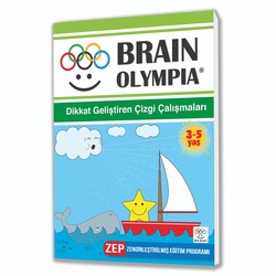 3-5 Yaş Evde Etkinlik Seti – Beyin Olimpiyatları (Çizgi Çalışmaları, Sayılar, Şekiller, Mantık Sorul