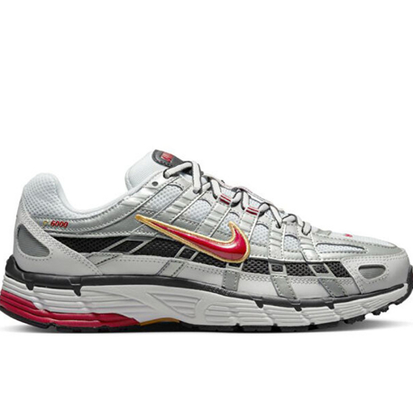 Nike P-6000 Grey- Red BV1021-101