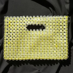 Neon Sarı Şeffaf Çanta