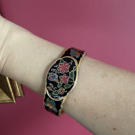 Cloisonne Mine Kaplama Bangle Bilezik