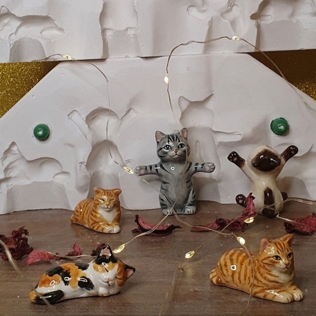 4 lü kedi kalıbı