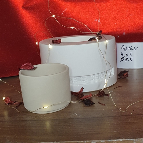 h 7.5 çap 8.5 altı oyuklu mug kalıbı